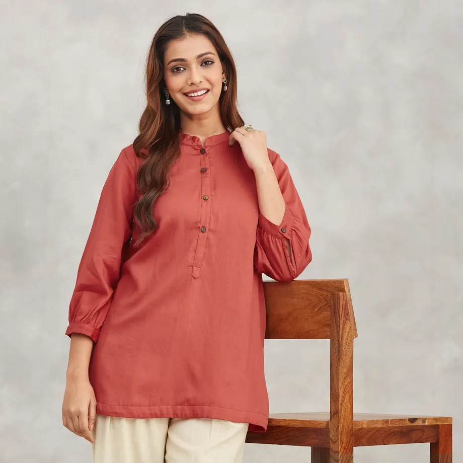 Red Short Kurta